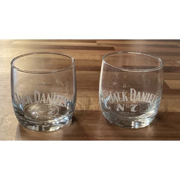 Set Of 2 Jack Daniels OLD No 7 Whiskey Glasses - Picture 1 of 11